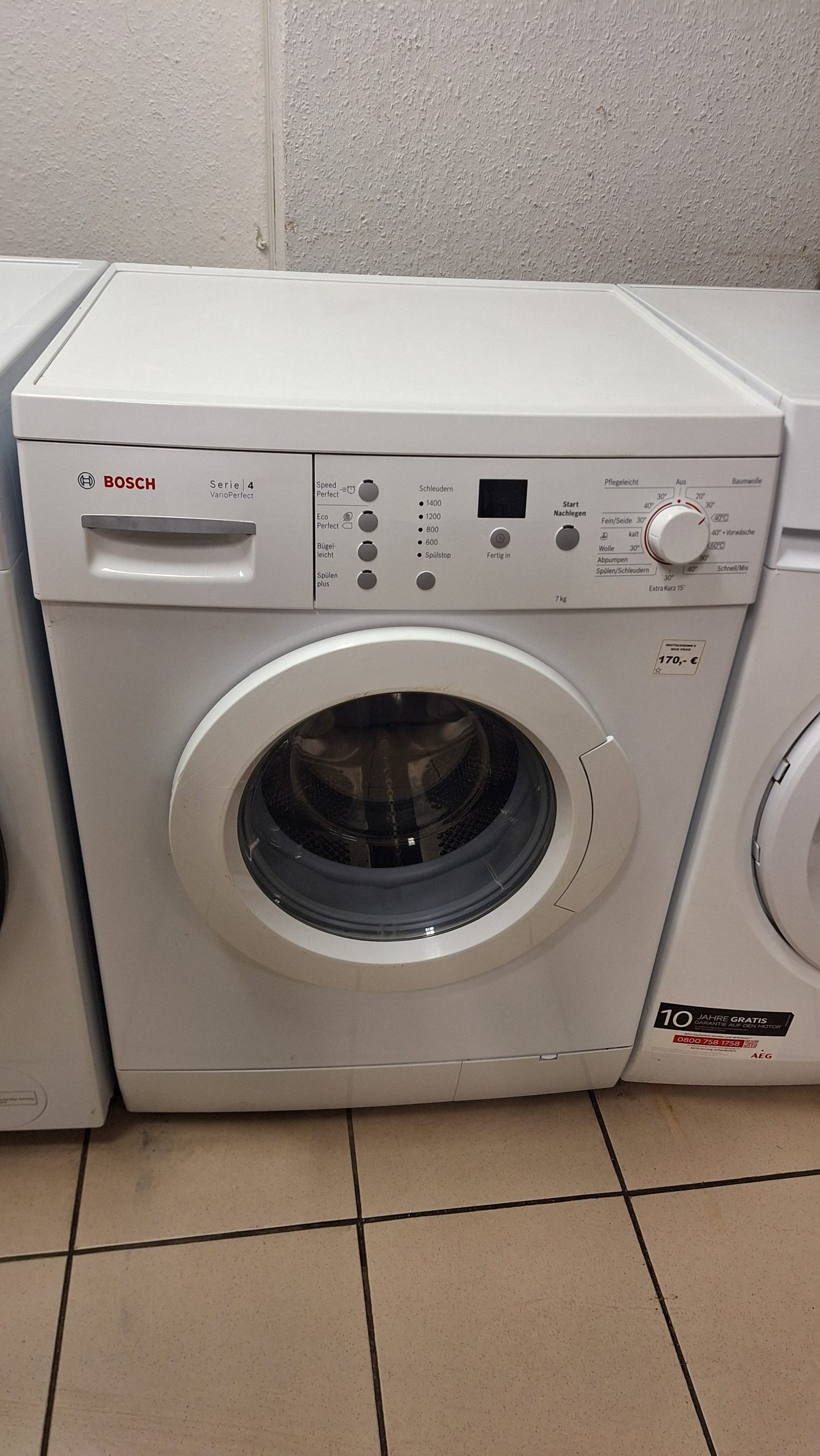 Waschmaschine Unterbaufähig Bosch aEK:A+++ 7Kg 1400/U+ Garantie